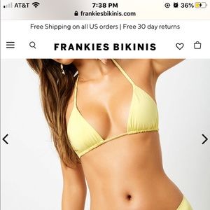 NWT FRANKIES BIKINI ENZO BOTTOMS AND NICK TOP
